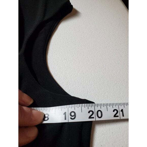 Lauren Ralph Lauren Wrap Rutched Midi Dress Blk Sz 18 Cocktail Dress Whimsgoth - Picture 11 of 14